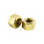 Galvanized Zinc Plated Brass Hexagon Nut H62 Din 934 M3 Yellow For Heavy Industry