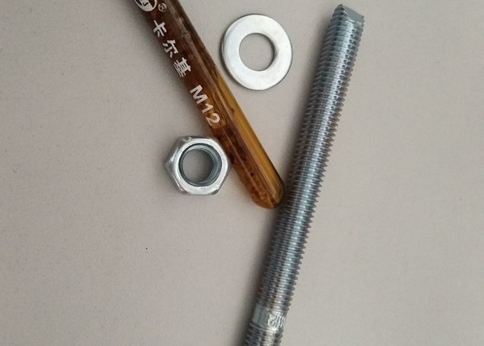 Carbon Steel Material Chemial Anchor Bolt With Blue&amp;White Zinc Color Fasteners