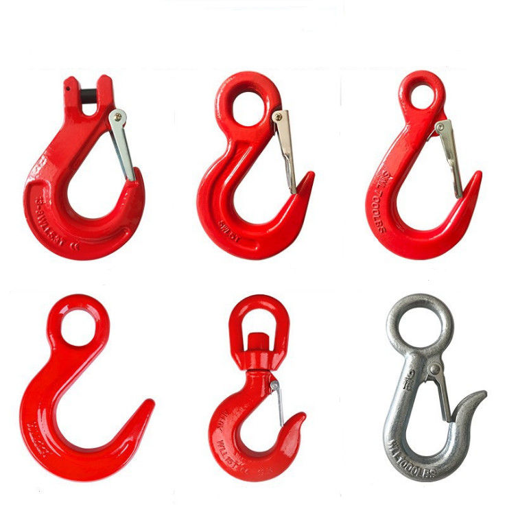 G80 Sling Hook Latch Kit High Strength Forged Alloy Steel Safety Loaded Eye Type