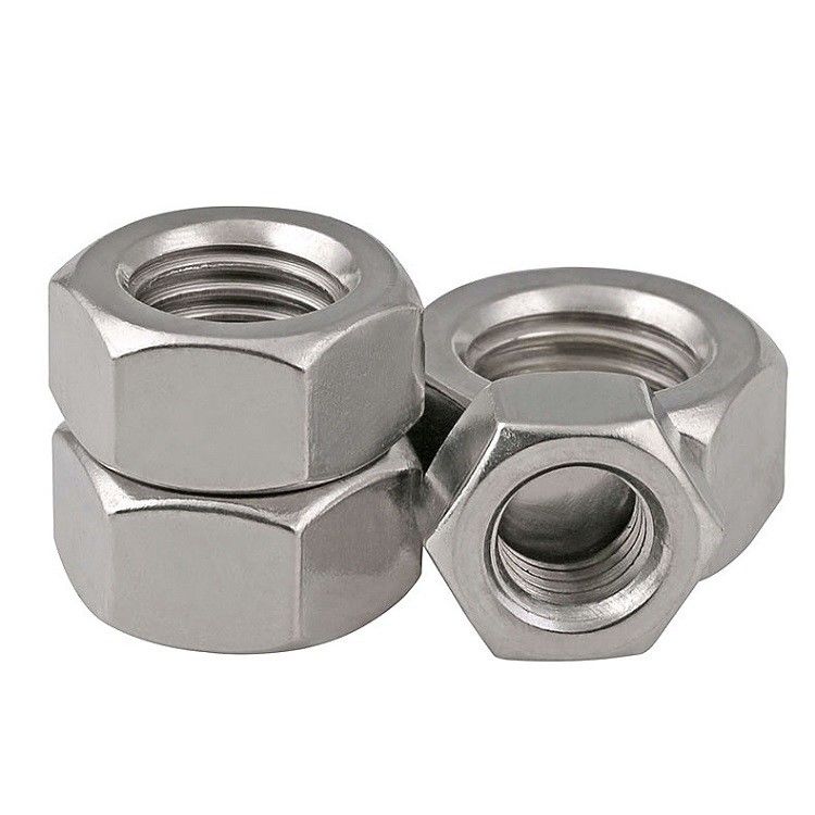 Din 934 4.8/8.8 Grade Stainless Steel Hexagon Nut White Zinc Color