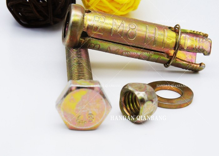 M6M20 4PCS Expanding Bolts For Concrete 4PCS With Bolt / Nut / Washer