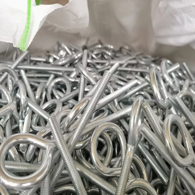 Carbon Steel Welded Snap Hook Fastener Eye Bolt M6 M36