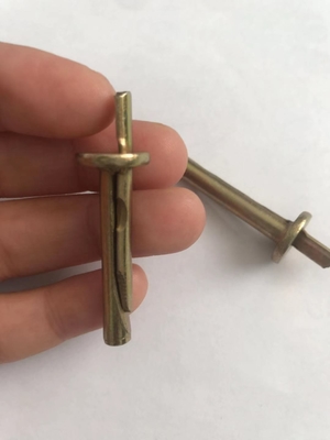 Yellow White Zinc Plated Chemical Anchor Bolt Carbon Steel Celling Anchor 6*40mm 6*60mm