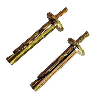 Ceiling Carbon Steel M6 Expansion Screw Anchor Yellow Zinc Plated