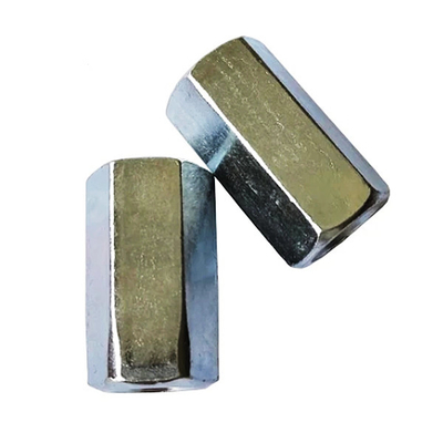 Standard DIN6334 Hexagon Long Nut Galvanized Carbon Steel