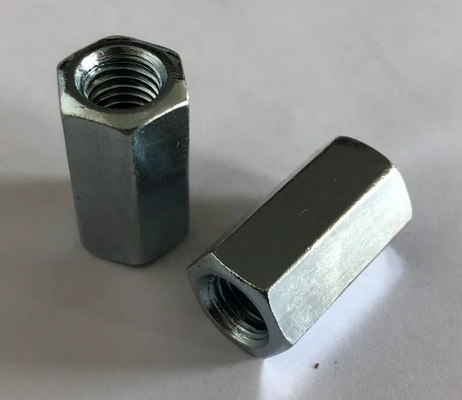 Zinc Plated Hexagon Long Nut M 3d Hex Coupling Nuts Din 6334