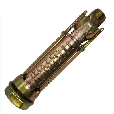 Fixing Anchor Bolts with three or four pcs Loose Bolt Shield Anchor Yellow Zinc Plated wall fix bolts