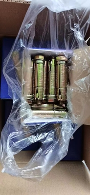 Fixing Anchor Bolts with three or four pcs Loose Bolt Shield Anchor Yellow Zinc Plated wall fix bolts