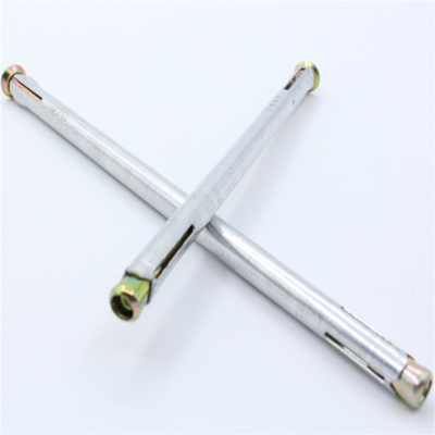 Factory Produces Metal Anchor Bolts With Carbon Steel Coated With White Zinc