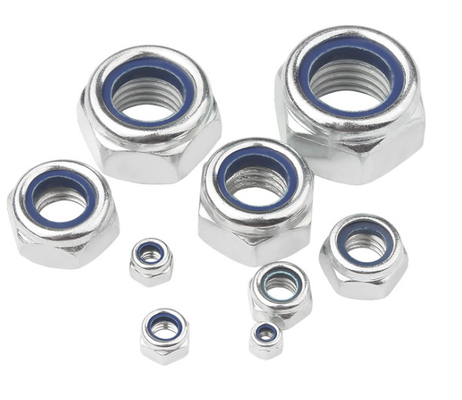 Metric UNC Carbon Steel Stainless Steel Zinc Plated Nylon Lock Nut DIN985