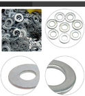 Custom Size Galvanizde Steel Flat Washers / Round Plain Washer DIN125 DIN9021