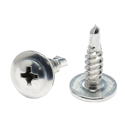 Cross Recessed Pan Head Screw With Collar Heavy Duty Self Drilling Screws DIN967