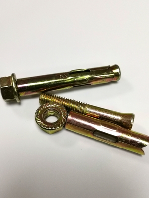 Customizable Hex Bolt Sleeve Anchor M16 With Hex Flange Nuts