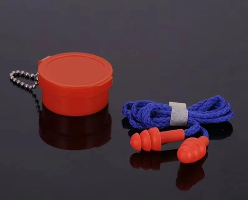 Color DIN Earplugs For Noise Isolation Pu Foam Material Factory Labor Protection