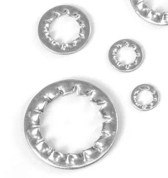 Din 6797 Stainless Steel Fasteners M10 M12 Toothed Star Washer Internal Tooth Lock Washer