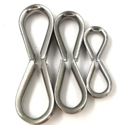 Rigging Marine Grade Stainless Steel Wire Rope Thimble European Commercial M8 Type