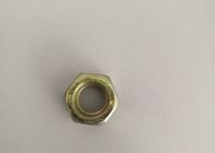 4.8 Grade Carbon Steel Material Hex Head Nuts M6 With Yellow Zinc Color For Lock