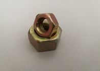 Carbon Steel Hex Head Nuts Galvanized Hot Dip With Yellow Zinc Color M3-M24