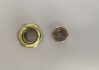 Yellow Zinc Plated Hex Head Nuts , Metric Prevailing Torque Lock Nut M3 - M64