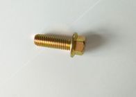 Fasteners M12 Hex Flange Bolt Din 6921 Yellow Zinc Plated Carbon Steel Grade 6.8