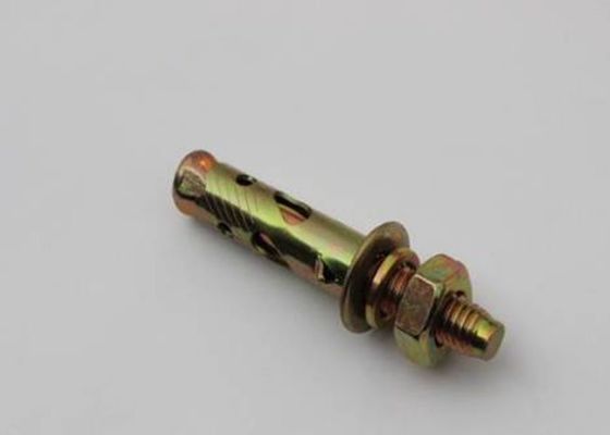yellow zinc plated   carbon  steel  sleeve  anchor  bolt  of  different  type  with  DIN standard