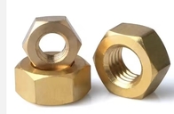 Galvanized Zinc Plated Brass Hexagon Nut H62 Din 934 M3 Yellow For Heavy Industry