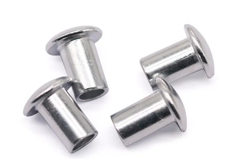 Ss304 Ss316  12mm 10mm Flat Head Semi Tubular Rivets Round Head Hollow Rivets