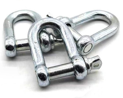 Fasteners Marine 12mm Rigging D Shackle Galvanized White Zinc Plated Anchor bolt