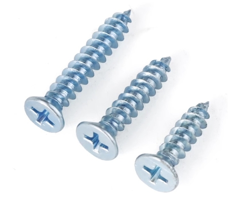 Self Tapping Screw 304 316 Wood Screws For Wood Cross Countersunk Head