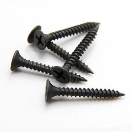 High Strength Dry Wall Screw Cross Flat Head Self Tapping Screw Black Fiber Gypsum