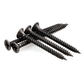 High Strength Dry Wall Screw Cross Flat Head Self Tapping Screw Black Fiber Gypsum