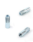 White Zinc Plated 4.8 Carbon Steel Drop In Anchor Fasteners Iron Material