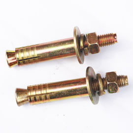 Concrete M10 Expansion Anchor Bolt Yellow Zinc Plated Grade 4.8 Carbon Steel