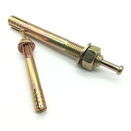 Concrete M10 Expansion Anchor Bolt Yellow Zinc Plated Grade 4.8 Carbon Steel