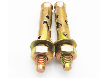 Grade 4.8 Anti Skid Shark Fin Expansion Anchor Bolt Yellow Color Carbon Steel Material