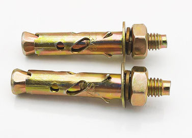 yellow /white zinc planted Anchor Bolt Antiskid Shark Fin Type M6 zinc planted finished