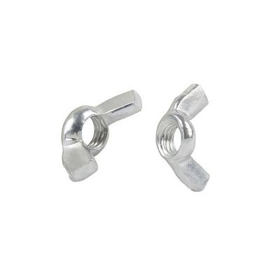 White Galvanized Wing Hand Tighten Nuts Din 315 M12