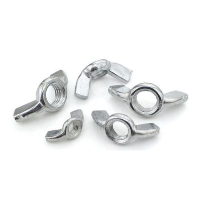 White Galvanized Wing Hand Tighten Nuts Din 315 M12