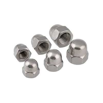 Carbon Steel Hex Domed Cap Nuts Fasteners Din 1587 One Piece