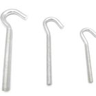 Carbon Steel 8.8 Hook Anchor Bolt White Zinc Plated Customized