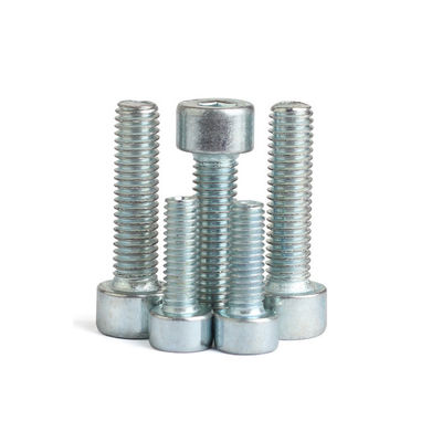 Zinc White Hex Allen Key Socket Bolt Screw DIN 912