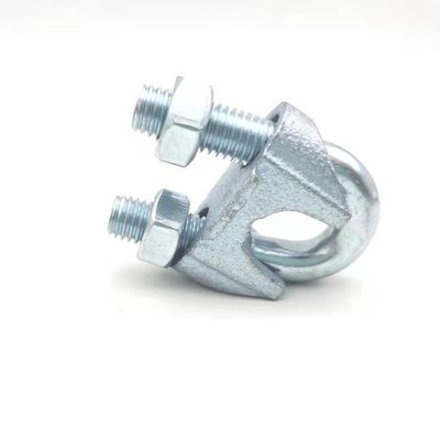 Din741 Metal Rope Clip Cast Iron With U Bolt Zinc 6mm