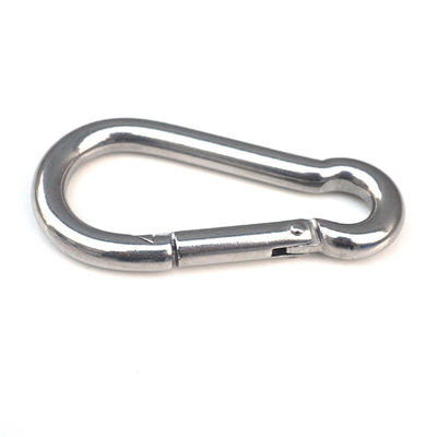 DIN 5299 spring snap hook carabiner white zinc plated carbon steel