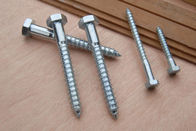 Zinc  plated    DIN 571 standard   hex  head  wood  screw  half  thread  with  different  size of manufacturing co,ltd