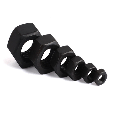 M3-M64 Black Hex Head Bolts High Strength Carbon Steel Din 934 For Industrial Fasteners