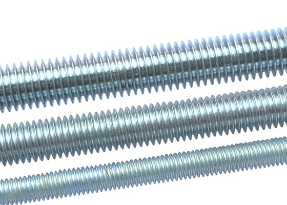 Full Thread Construction Blue White Zinc Q195 Carbon Steel DIN 975 Threaded Rod M6*1m
