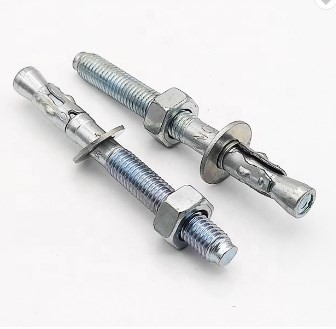 Custom M6-M24 Concrete Wedge Anchor Bolts Steel Zinc Plated Wall Anchor