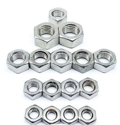Zinc Plated Din 934 Hexagon Nuts Carbon Steel M3-M56 Galvanized Buildings