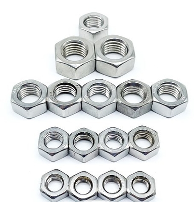 Carbon Steel M3 Hex Head Nuts Standard Zinc Plated / Hdg / Black Class 4.8/8.8/10.9