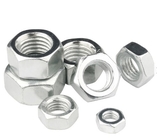 M3-M64 Hex Head Nuts White Zinc Low Carbon Steel Din 934 For Industrial Fasteners